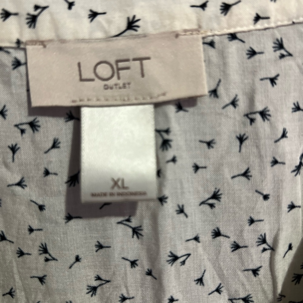 Loft button down blouse